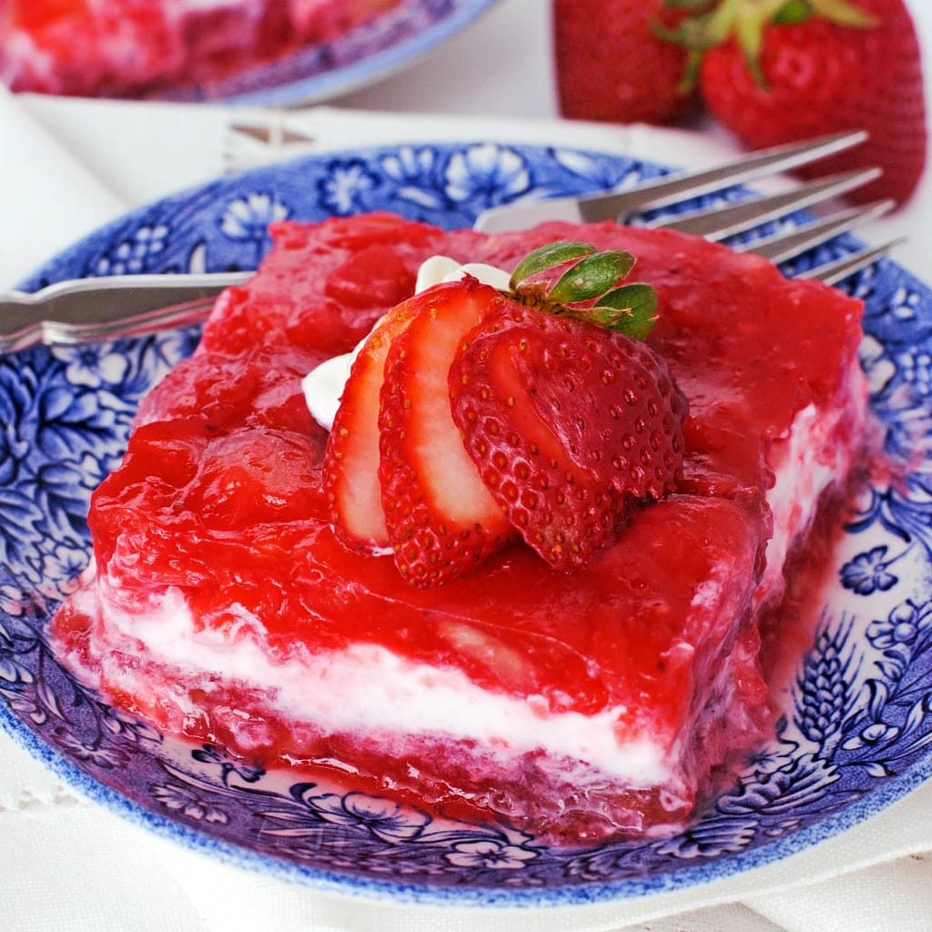 Strawberry jello salad