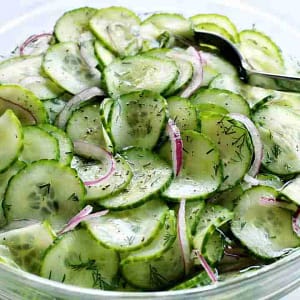 healthy cucumber salad